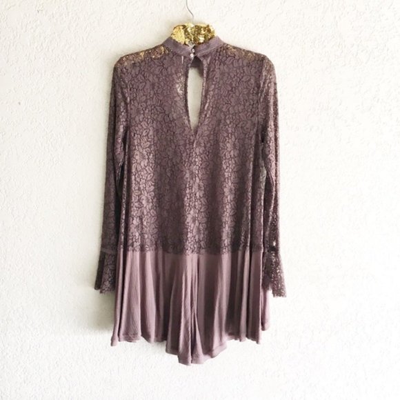 NWT Free People Secret Origins Pieced Lace Tunic - Picture 5 of 7